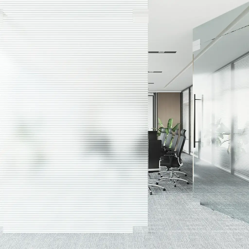 Película para janela fosca 0,9x50 m PVC design às riscas