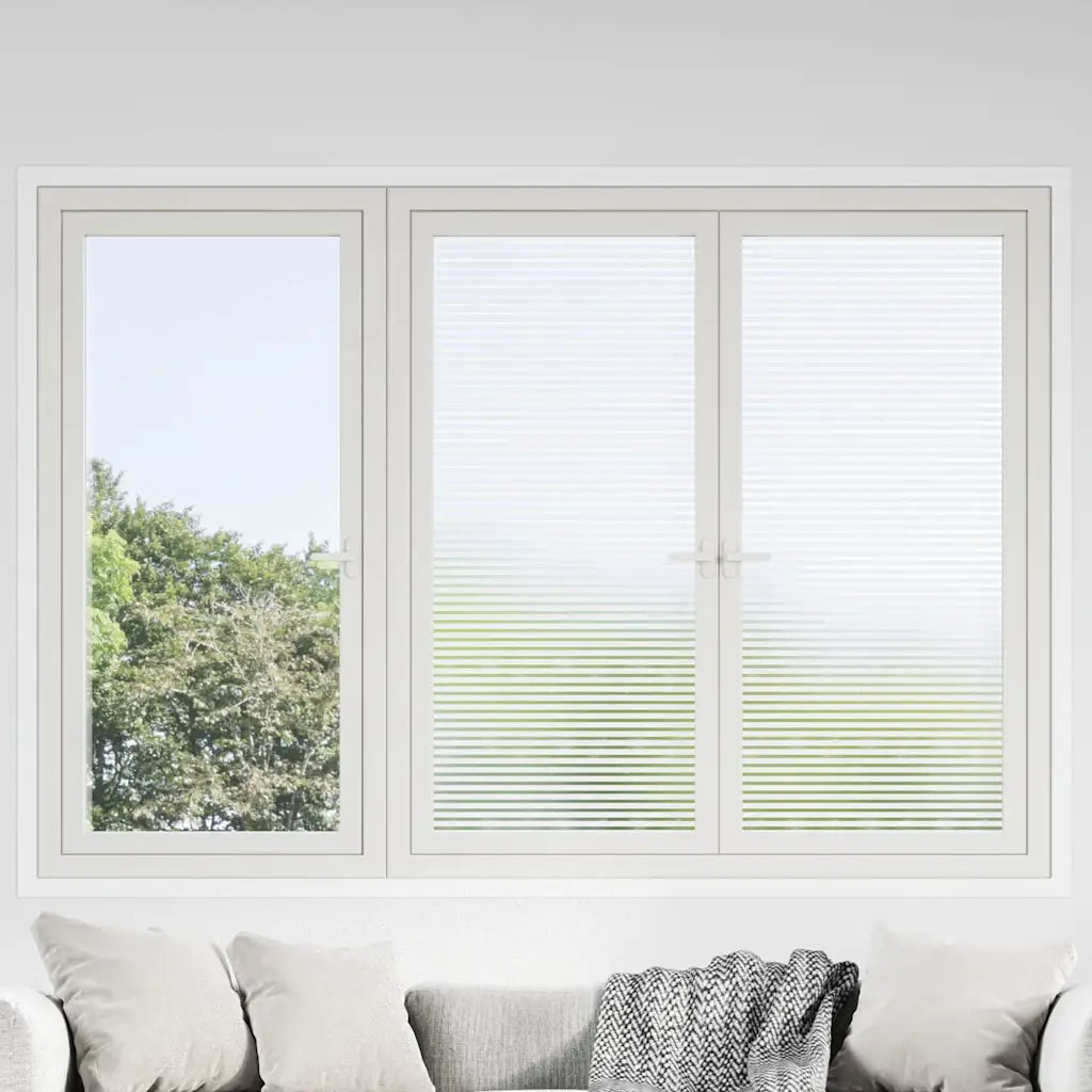 Película para janela fosca 0,9x50 m PVC design às riscas