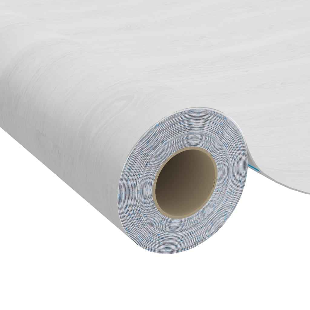 vidaXL Autocolante para porta 2 pcs 210x90 cm PVC cor madeira branca