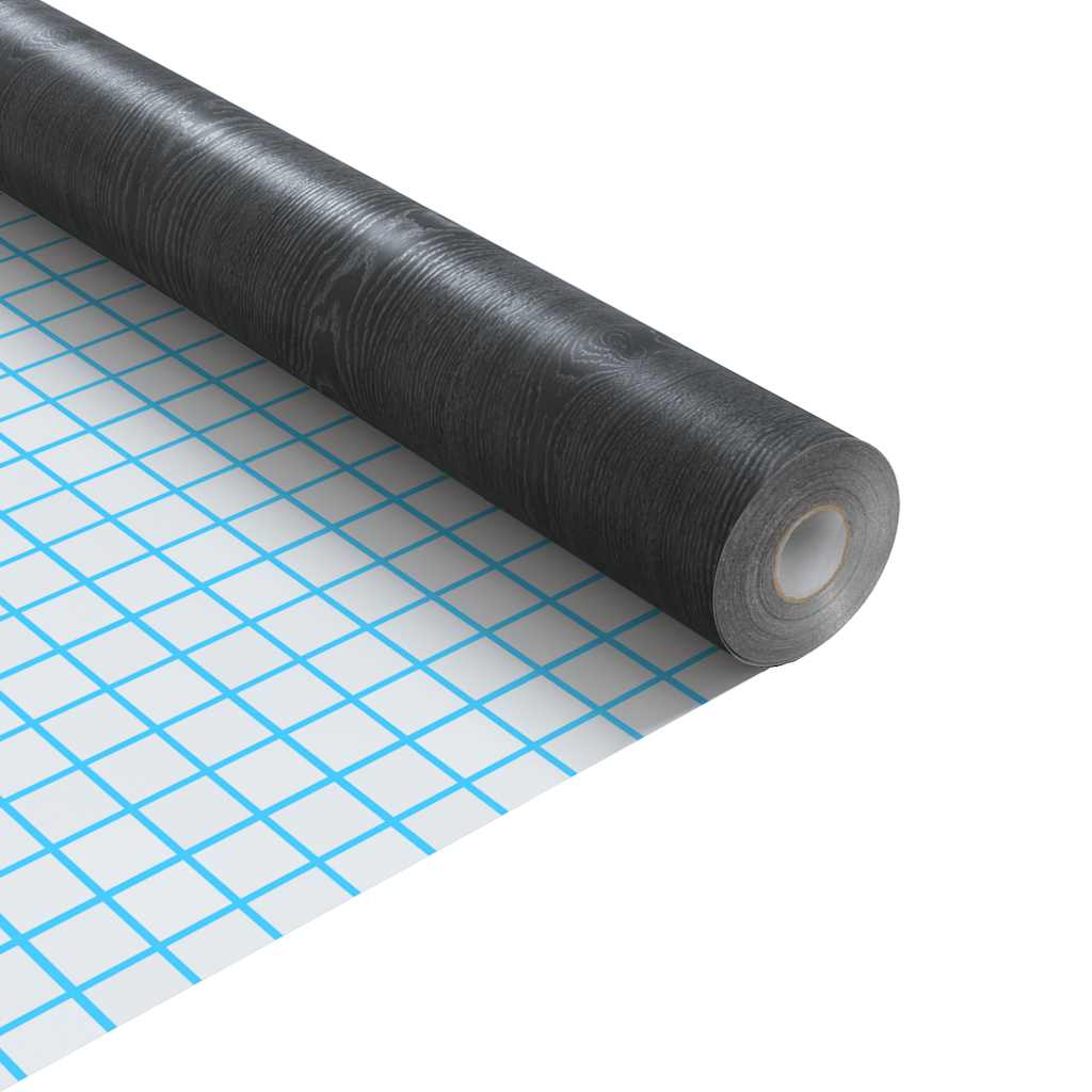 vidaXL Autocolante para móveis 500x90 cm PVC madeira escura