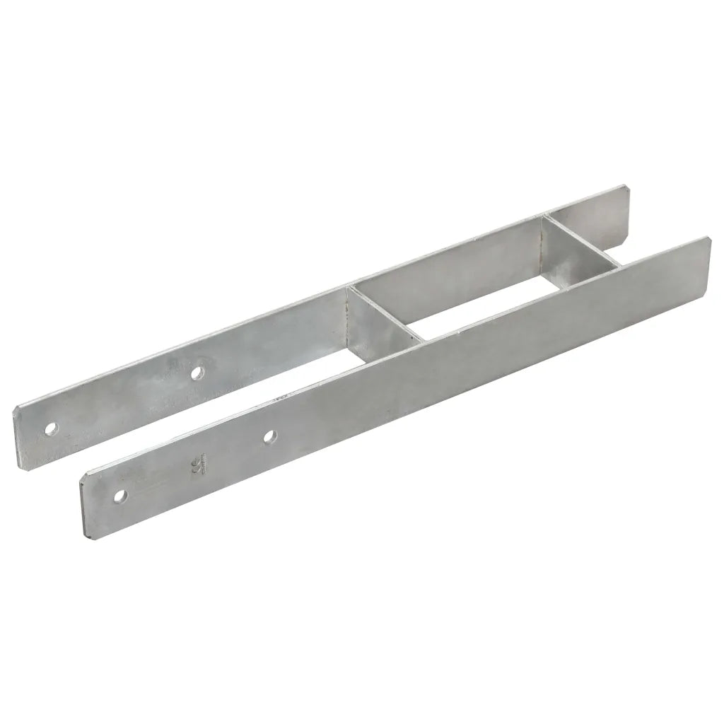 Âncoras de vedação 6 pcs 10x6x60 cm aço galvanizado prateado