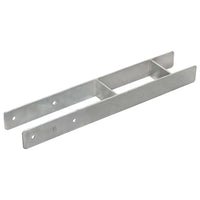 Âncoras de vedação 6 pcs 10x6x60 cm aço galvanizado prateado