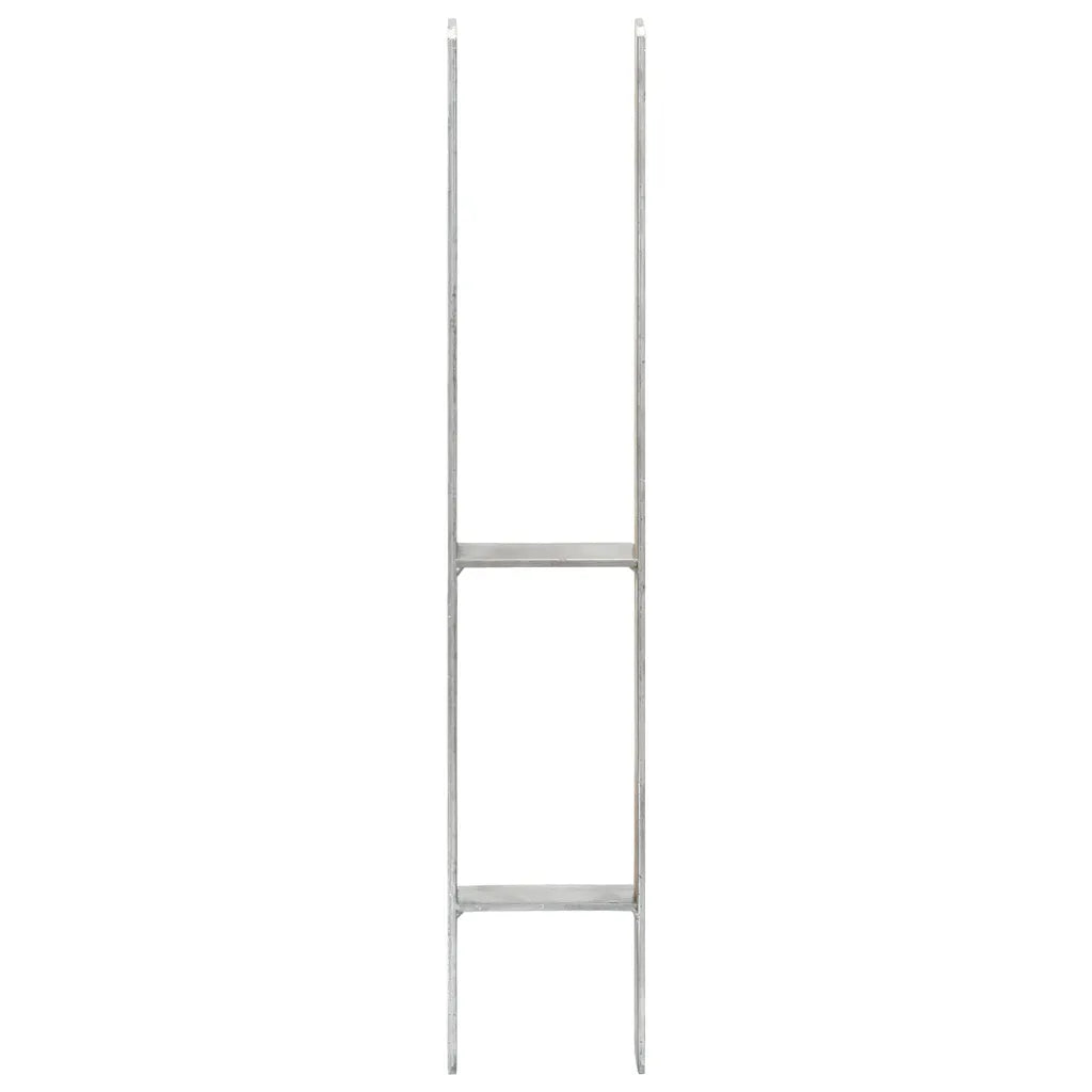 Âncoras de vedação 6 pcs 10x6x60 cm aço galvanizado prateado