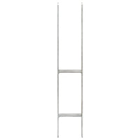 Âncoras de vedação 6 pcs 10x6x60 cm aço galvanizado prateado