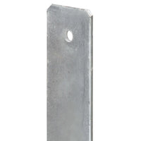 Âncoras de vedação 6 pcs 10x6x60 cm aço galvanizado prateado