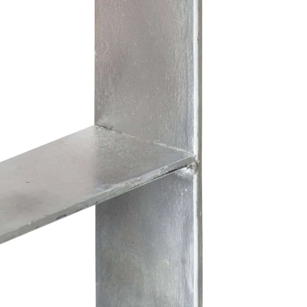 Âncoras de vedação 6 pcs 10x6x60 cm aço galvanizado prateado