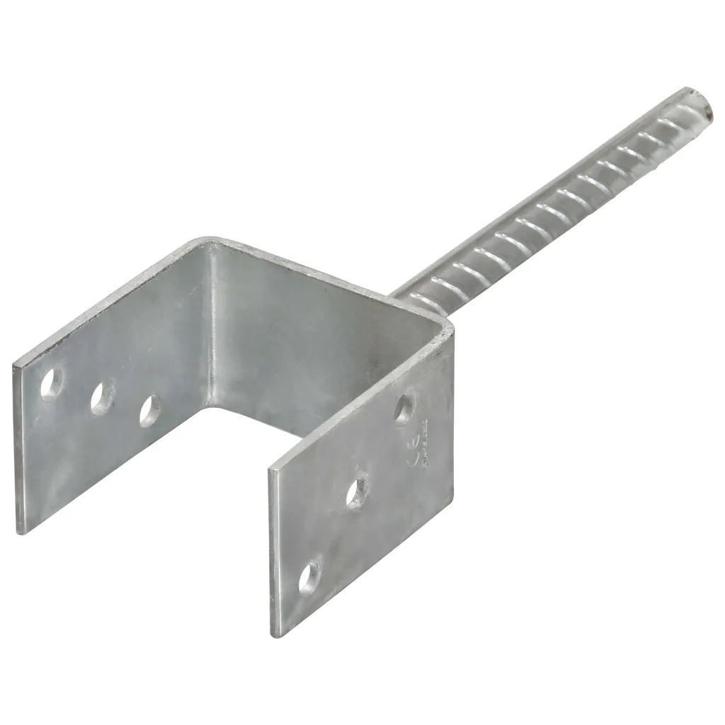 Âncoras de vedação 6 pcs 9x6x30 cm aço galvanizado prateado