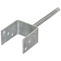 Âncoras de vedação 6 pcs 9x6x30 cm aço galvanizado prateado