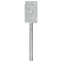 Âncoras de vedação 6 pcs 9x6x30 cm aço galvanizado prateado