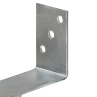 Âncoras de vedação 6 pcs 9x6x30 cm aço galvanizado prateado