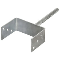 Âncoras de vedação 6 pcs 14x6x30 cm aço galvanizado prateado