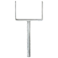 Âncoras de vedação 6 pcs 14x6x30 cm aço galvanizado prateado