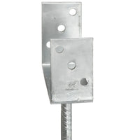 Âncoras de vedação 6 pcs 14x6x30 cm aço galvanizado prateado
