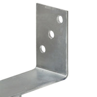 Âncoras de vedação 6 pcs 14x6x30 cm aço galvanizado prateado