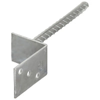 Âncoras de vedação 6 pcs 8x6x30 cm aço galvanizado prateado