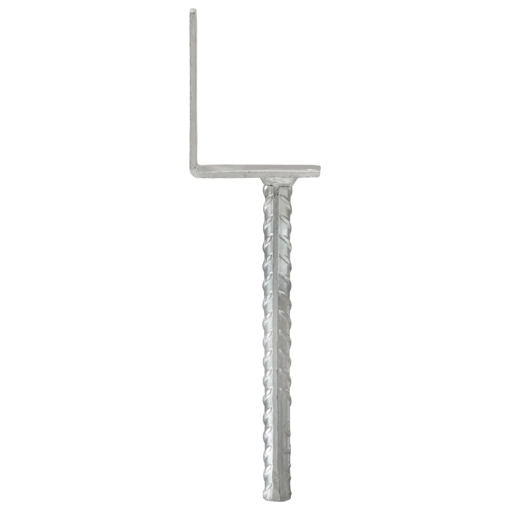 Âncoras de vedação 6 pcs 8x6x30 cm aço galvanizado prateado