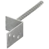 Âncoras de vedação 12 pcs 8x6x30 cm aço galvanizado prateado