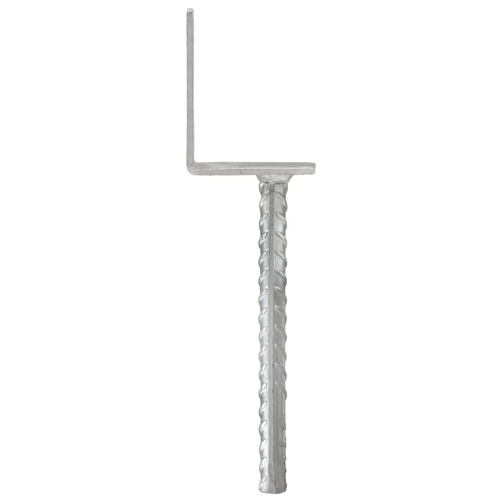 Âncoras de vedação 12 pcs 8x6x30 cm aço galvanizado prateado