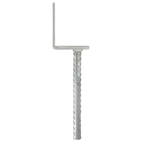 Âncoras de vedação 12 pcs 8x6x30 cm aço galvanizado prateado