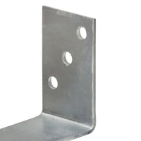 Âncoras de vedação 12 pcs 8x6x30 cm aço galvanizado prateado