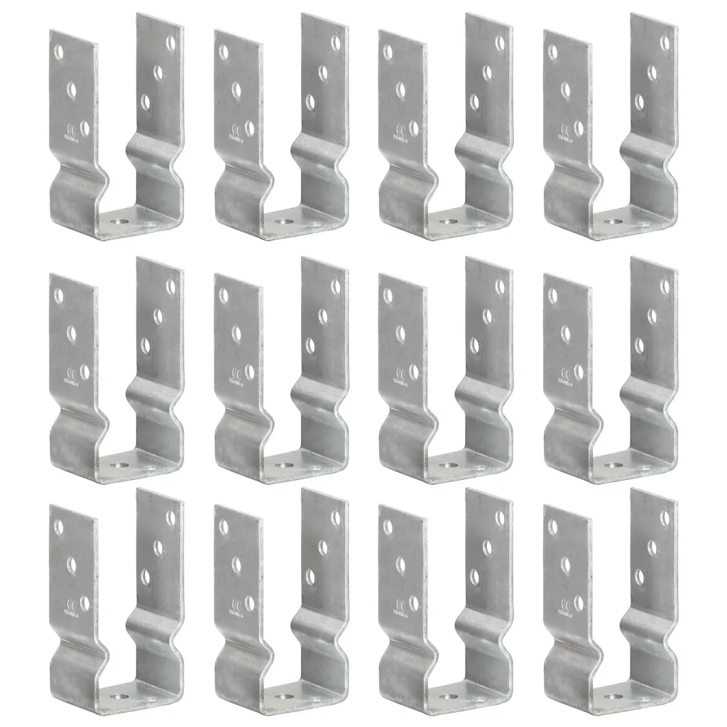 Âncoras de vedação 12 pcs 7x6x15 cm aço galvanizado prateado