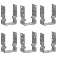 Âncoras de vedação 6 pcs 10x6x15 cm aço galvanizado prateado