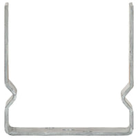 Âncoras de vedação 6 pcs 14x6x15 cm aço galvanizado prateado