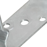 Âncoras de vedação 12 pcs 14x6x15 cm aço galvanizado prateado