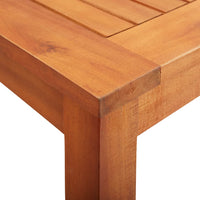 vidaXL 3 pcs conjunto de jantar exterior c/ almofadões acácia maciça