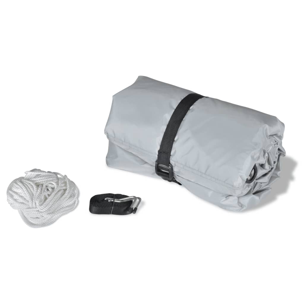 vidaXL Cobertura para barcos 2 pcs 427-488x173 cm (CxL) cinzento