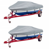 Cobertura para barcos 2 pcs 427-488 x 229 cm (CxL) cinzento