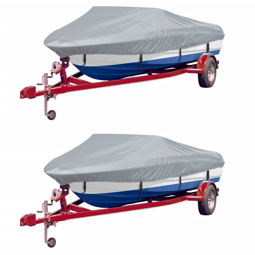 Cobertura para barcos 2 pcs 427-488 x 229 cm (CxL) cinzento