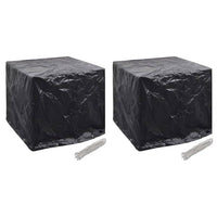 vidaXL Capas p/ tanques de água de jardim 2 pcs 8 ilhós 116x100x120 cm