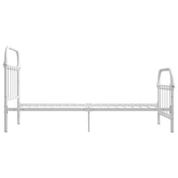 vidaXL Estrutura de cama 100x200 cm metal branco