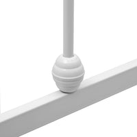 vidaXL Estrutura de cama 100x200 cm metal branco