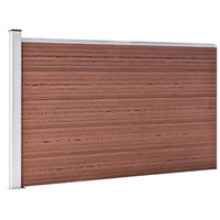 vidaXL Painel de vedação para jardim 175x105 cm WPC castanho