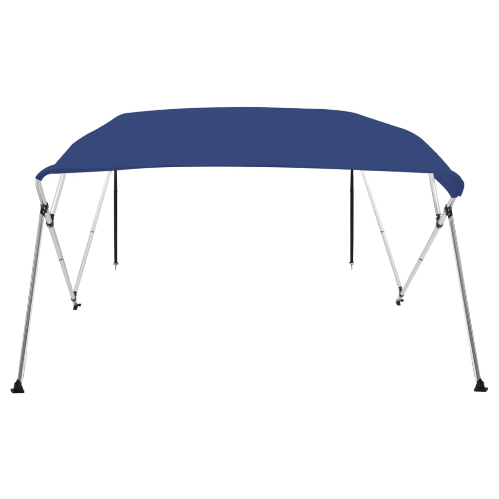 vidaXL Toldo em 4 arcos Bimini 243x210x137 cm azul