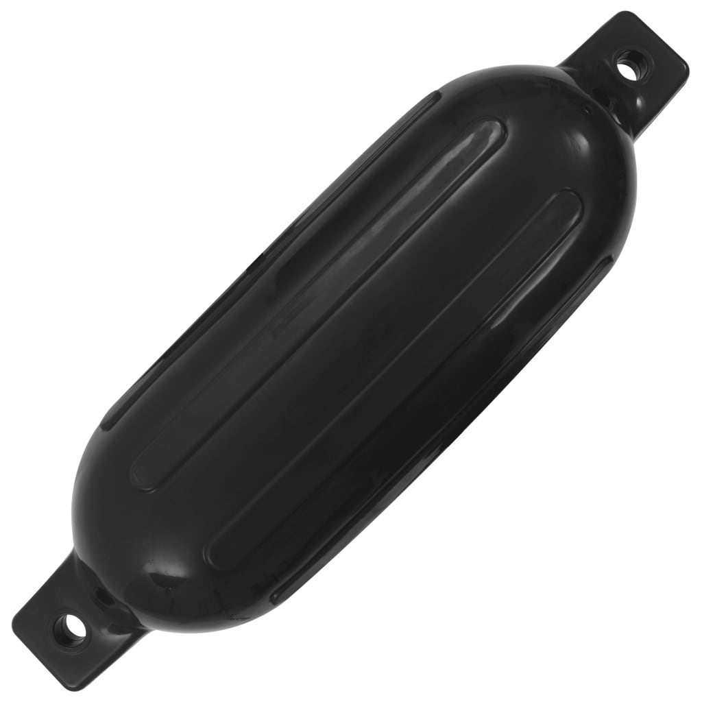 vidaXL Para-choques para barco 4 pcs 58,5x16,5 cm PVC preto