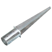vidaXL Estacas de enterrar 2 pcs 8x61 cm aço galvanizado prateado