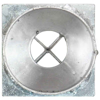 vidaXL Estacas de enterrar 2 pcs 8x61 cm aço galvanizado prateado