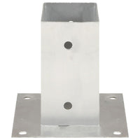vidaXL Suportes para postes 4 pcs metal galvanizado 71 mm