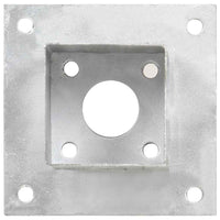 vidaXL Suportes para postes 4 pcs metal galvanizado 71 mm