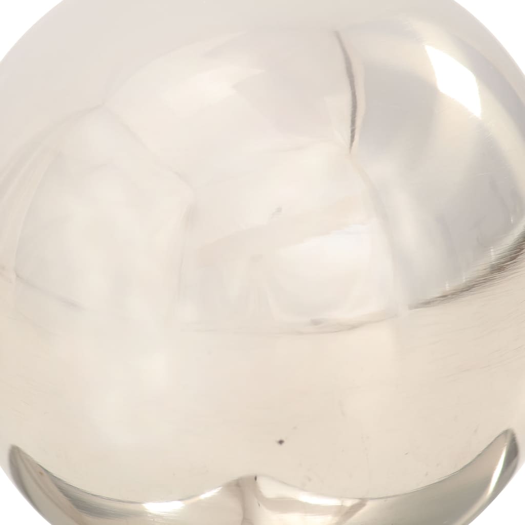 vidaXL Tampas em globo p/ postes vedação 6 pcs aço inoxidável 91x91mm