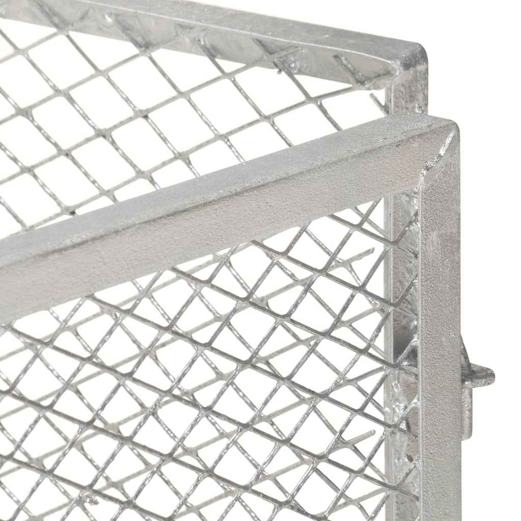 vidaXL Compostor de jardim 85x85x70 cm ferro galvanizado