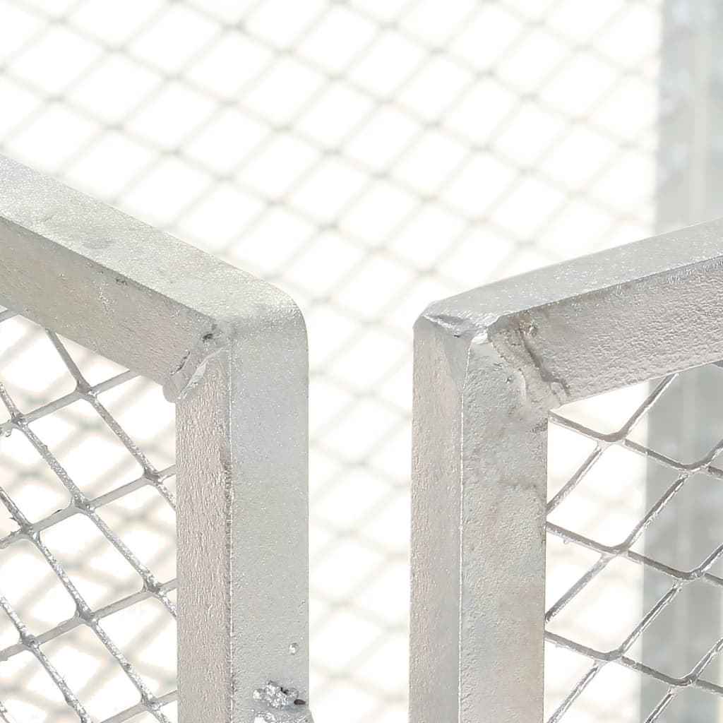 vidaXL Compostor de jardim 85x85x70 cm ferro galvanizado