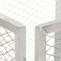 vidaXL Compostor de jardim 85x85x70 cm ferro galvanizado