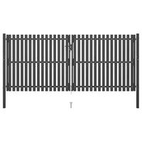 Portão de cerca de jardim em aço 400x150 cm