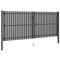 Portão de cerca de jardim em aço 400x150 cm