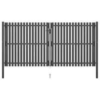 Portão de cerca de jardim em aço 400x175 cm