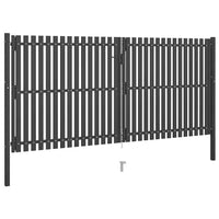 Portão de cerca de jardim em aço 400x175 cm